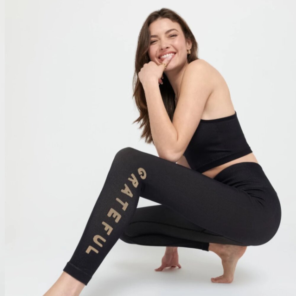 NEW Spiritual Gangster Icon Jacquard Crop Tank and Seamless Leggings
